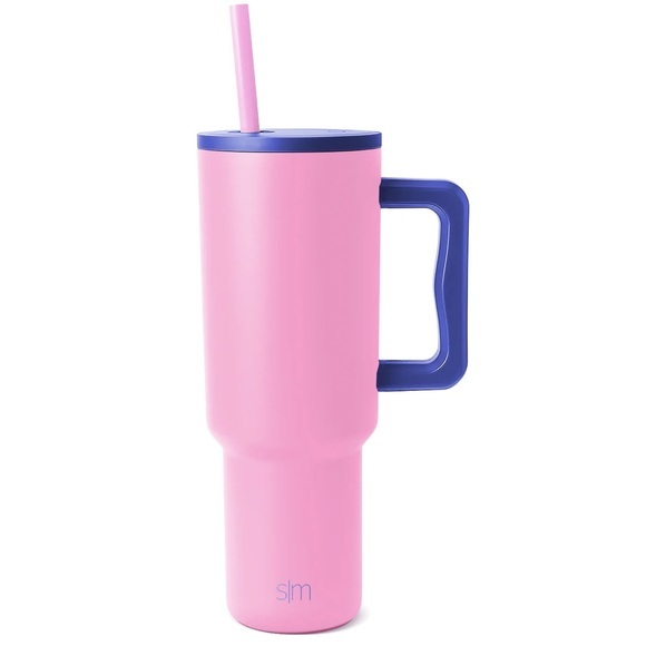 40oz Simple‎ Modern Trek- Rose Plum -NEW with box and two straws - Picture 1 of 4